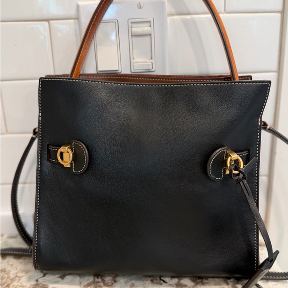 Tory Burch Rudizwill Black and Brown Shoulder Bag - Picture 15 of 16